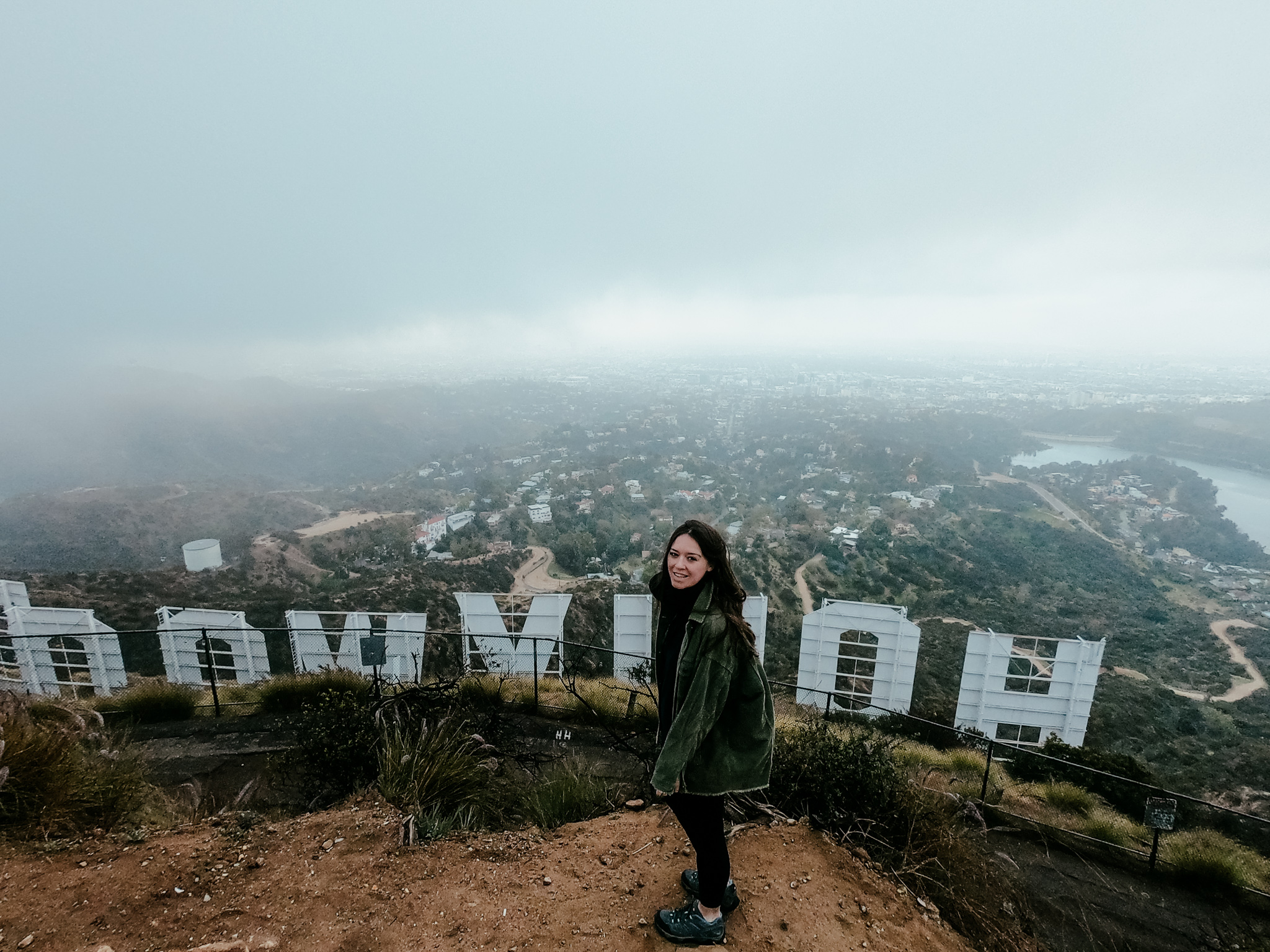 Holly behind the Hollywood Sign 