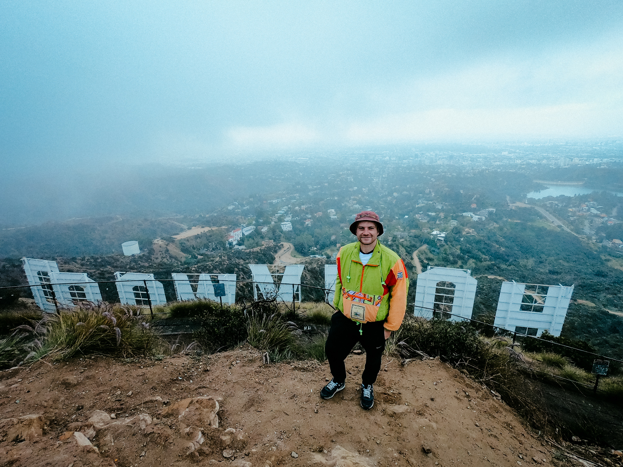 Phil behind the Hollywood Sign