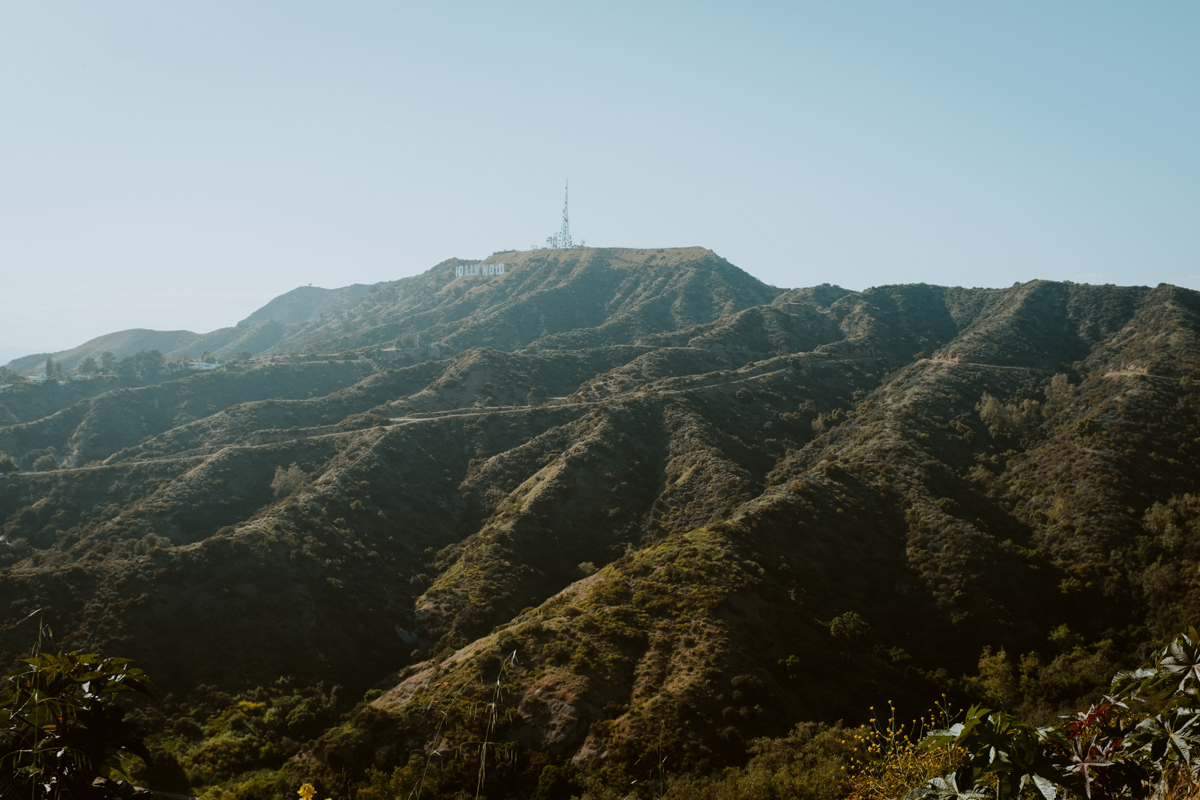 View of the hollywood sign from Griffith Observatory 