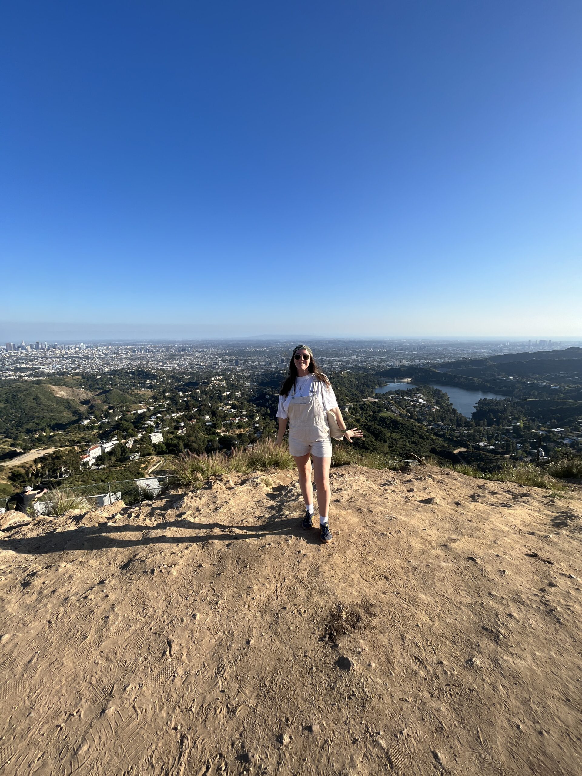 Holly at the top of Mt Lee round the back of the Hollywood sign.