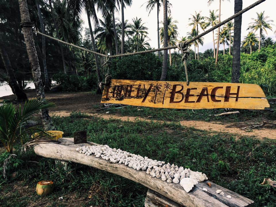Sign on Lonely Beach, Koh Rong 