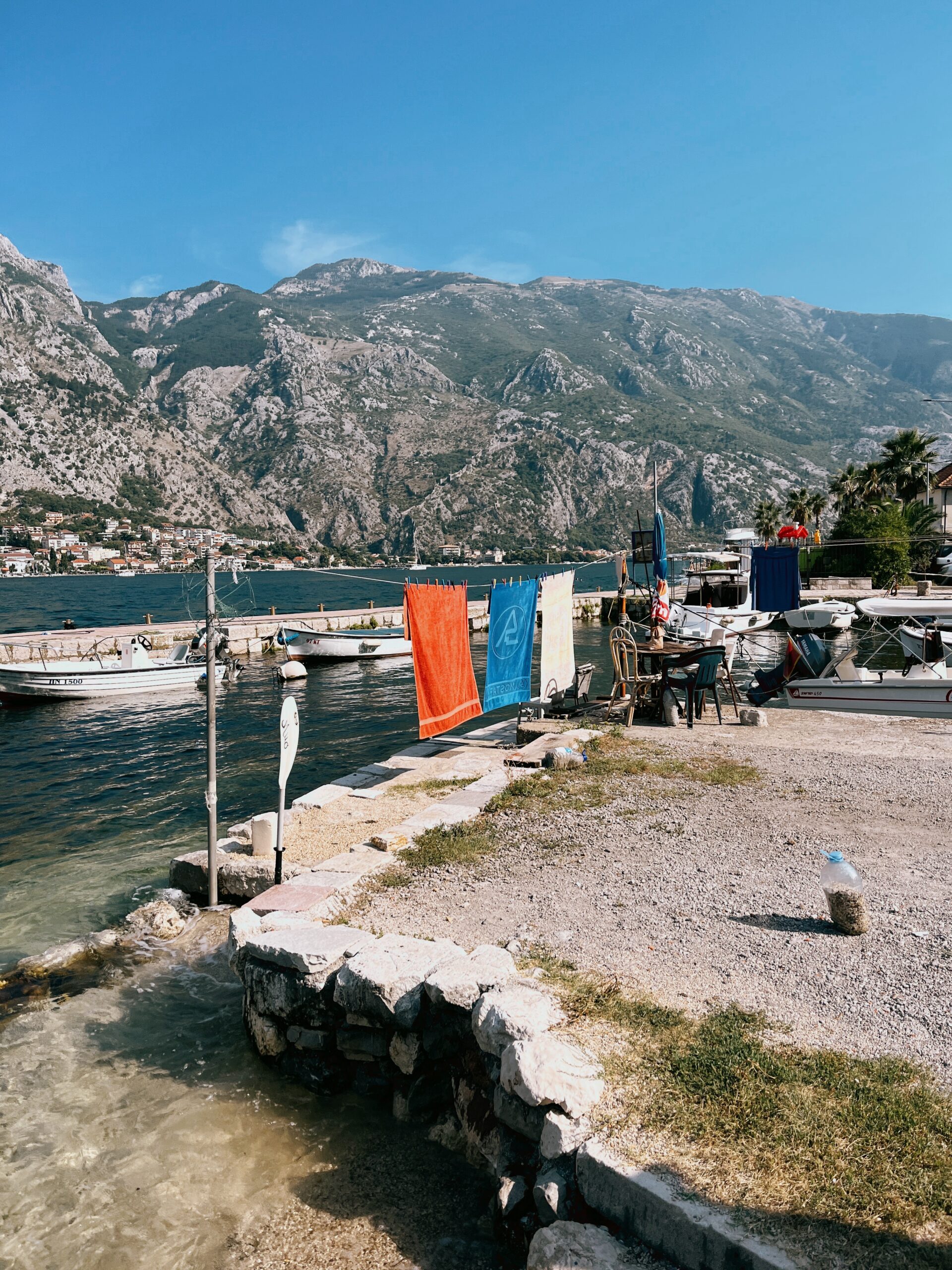 Shore side on the bay of Kotor