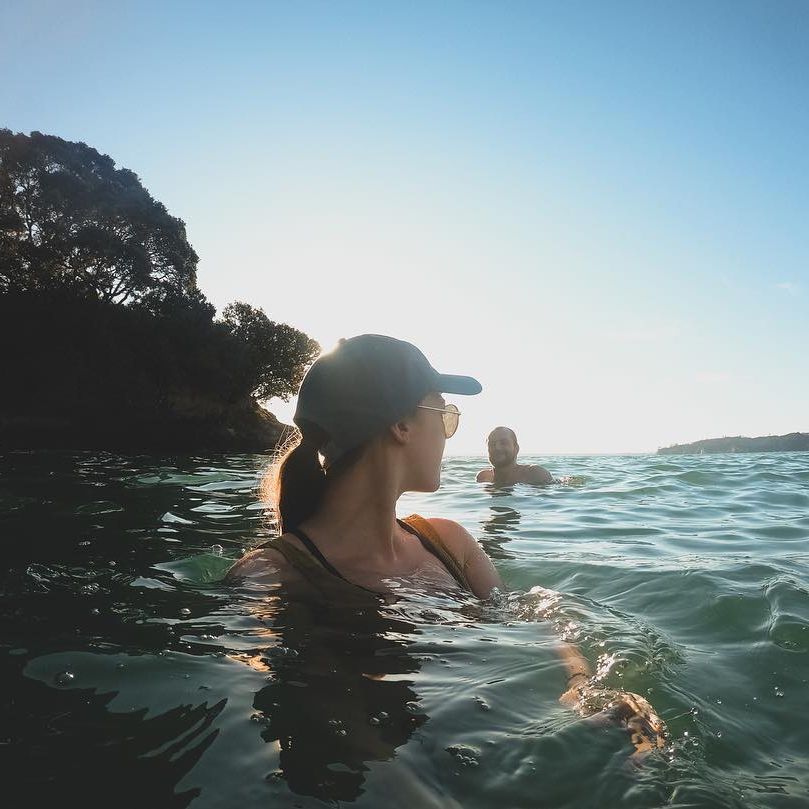 Swimming at Herne Bay Beach Auckland - the best time to visit new zealand