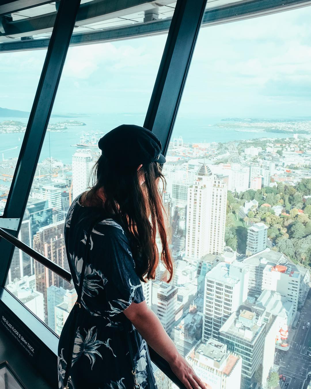 The view from the top of Auckland's Sky Tower in New Zealand - The best time to visit New Zealand