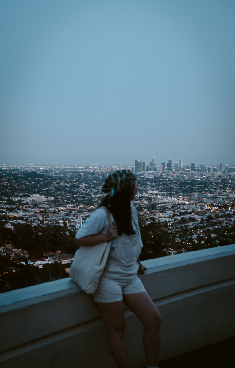 The view from Griffith Observatory, my favourite part of LA to travel solo to 