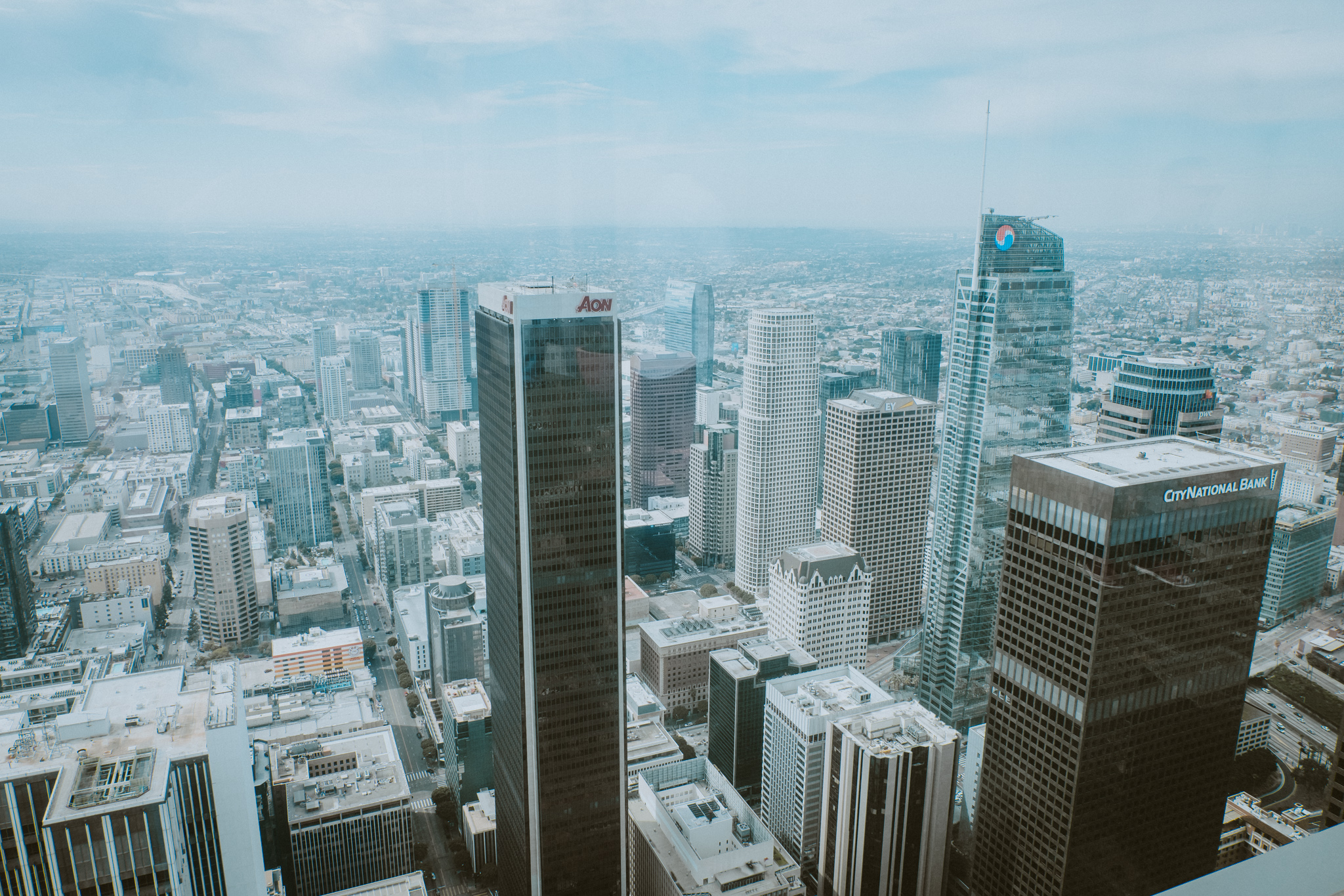 View of downtown LA. Is LA safe for solo female travellers? 