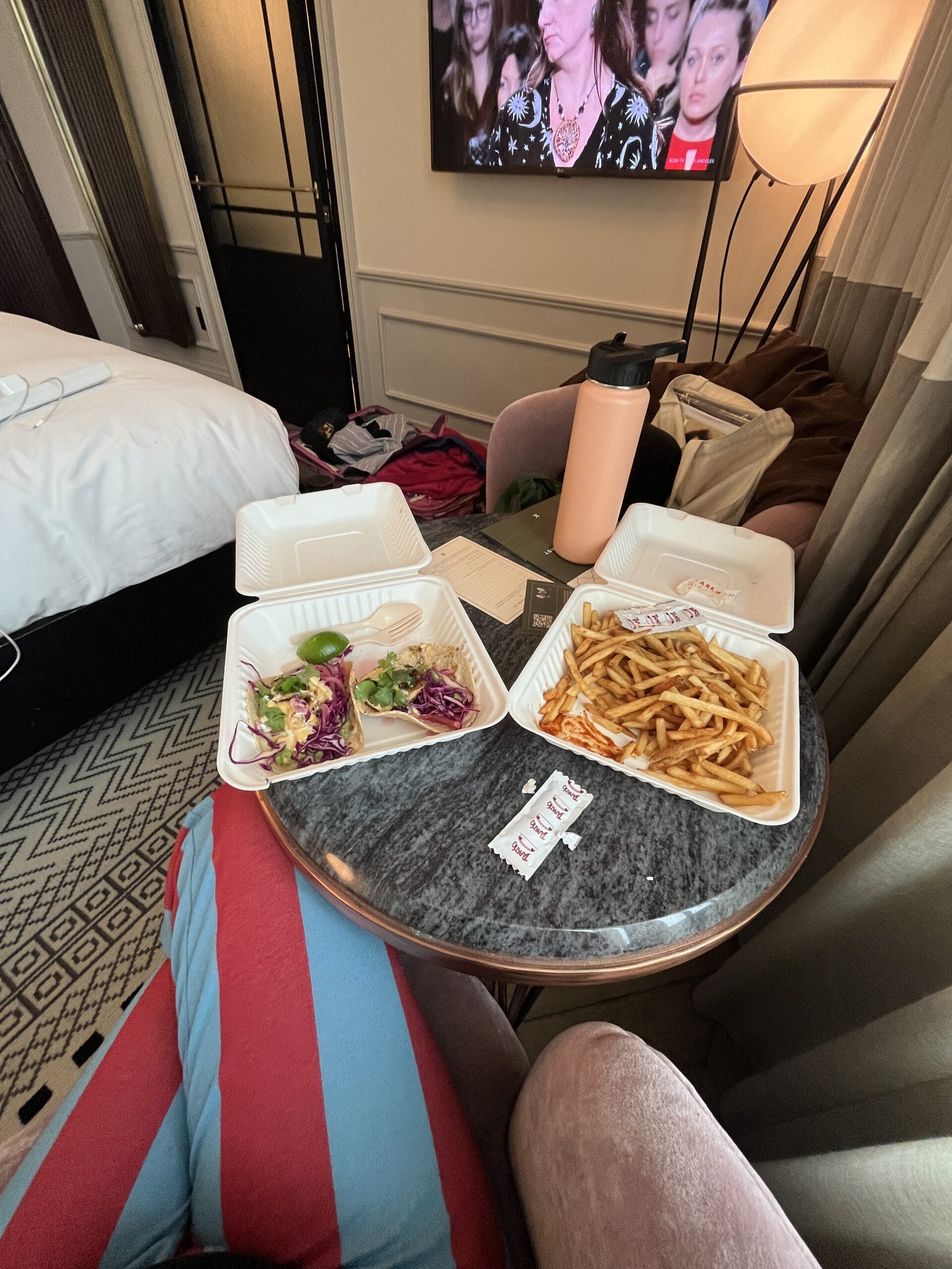 Room service at the Hoxton LA