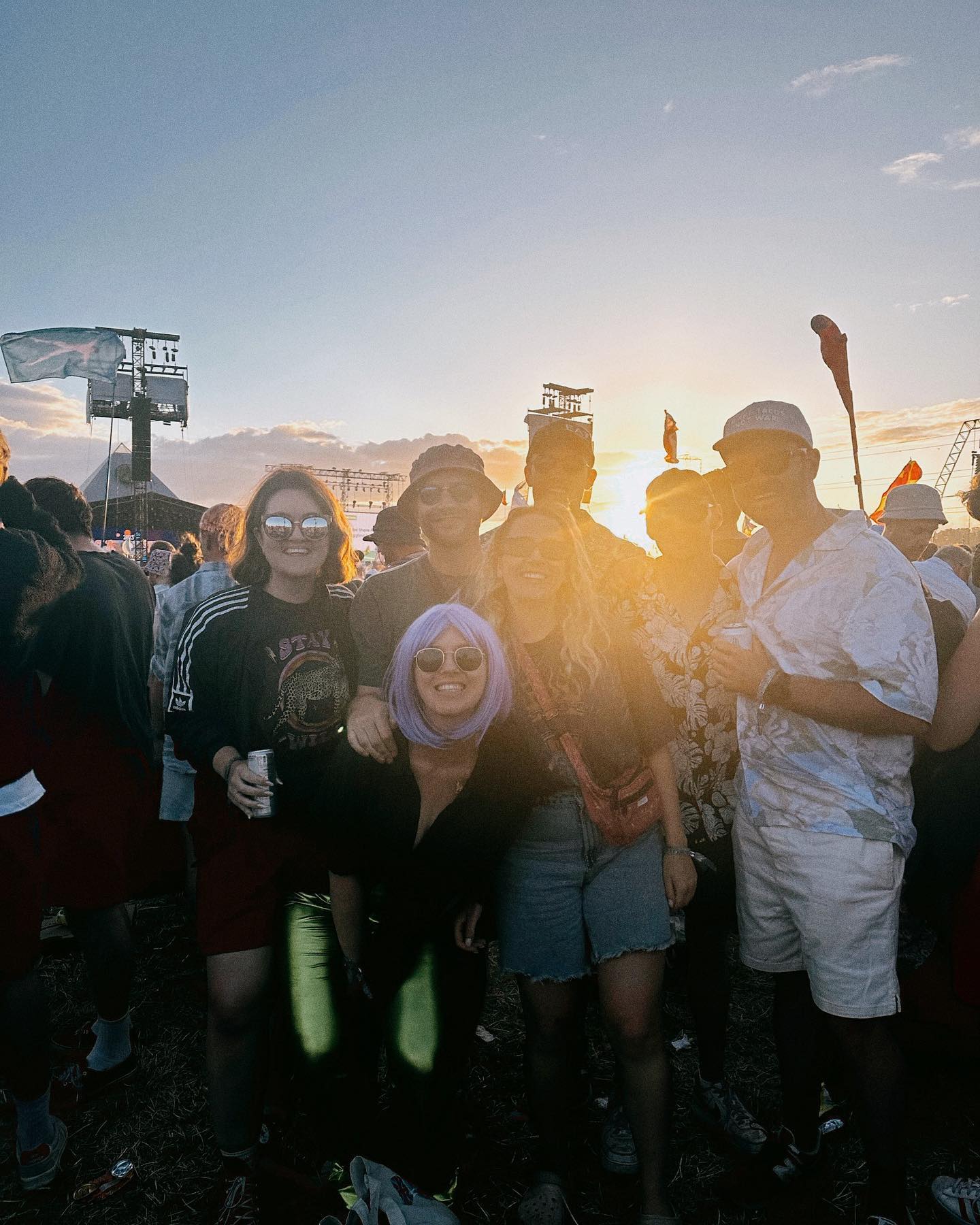 Sunset at Glastonbury