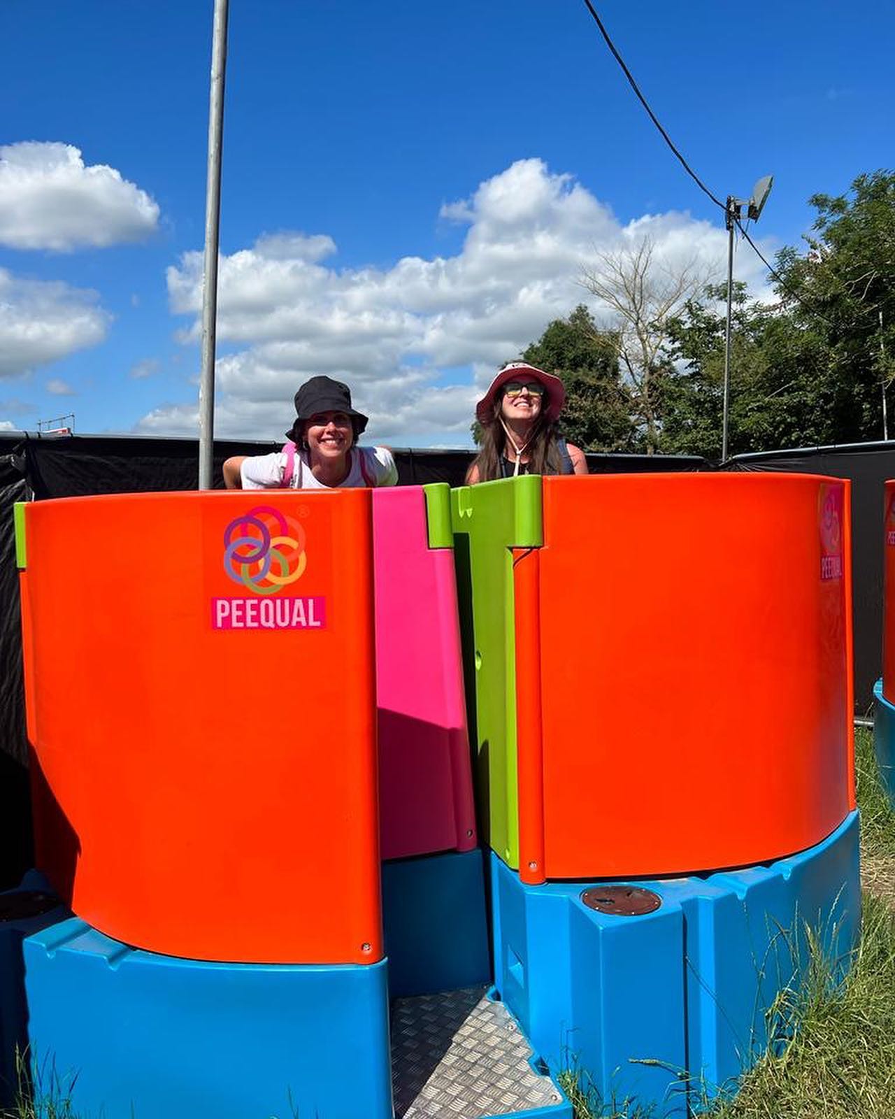 PEEQUAL female urinals at Glastonbury